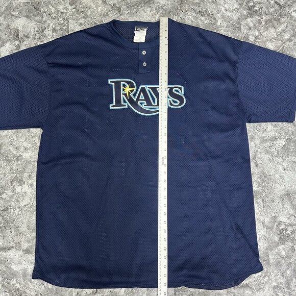 Vintage Tampa Bay Rays BP Pullover Jersey #25 MLB XXL Blue - Picture 6 of 6